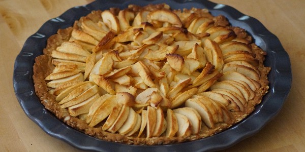 Pâte à tarte (aux pommes) sucrée végétale (vegan)