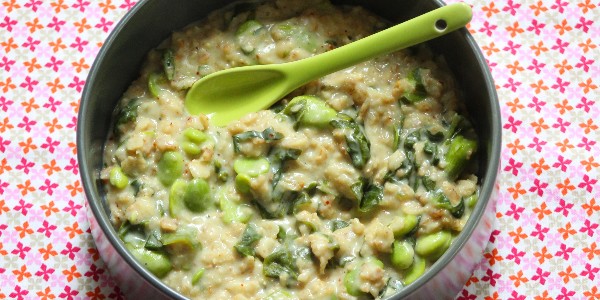 Porridge épinard fèves – vegan